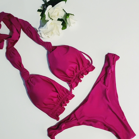 2 piece wine bikini set - BRAND NEW - Picture 2 of 3